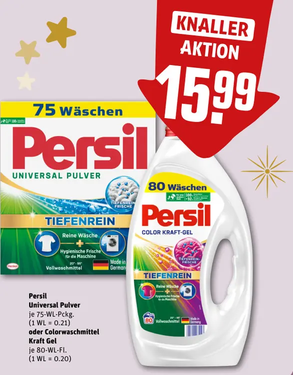 Aanbieding: Persil Universal Pulver oder Colorwaschmittel