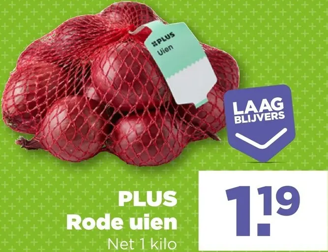 Aanbieding: PLUS Rode uien