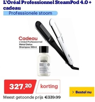 Aanbieding: L'Oréal Professionnel SteamPod 4.0+