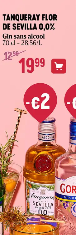 Offre: 70CL TANQUERAY SEVILLA 0%