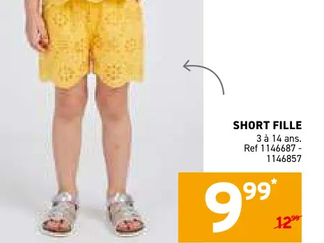Offre: Short fille