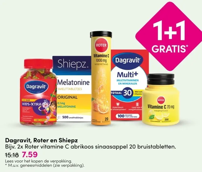Aanbieding: Dagravit, Roter en Shiepz