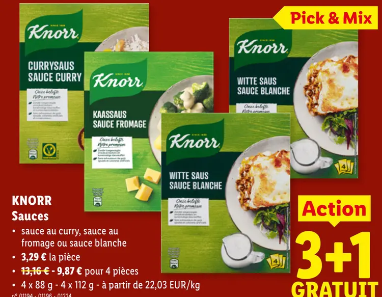 Offre: Sauces