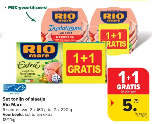 Promotie: Set tonijn of slaatje