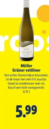 Aanbieding: Müller Grüner Veltliner