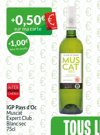 Offre: Muscat Expert Club Blanc sec