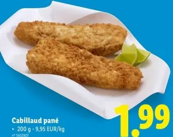 Offre: Cabillaud pané