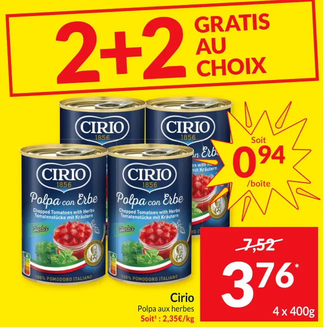 Offre: Polpa aux herbes