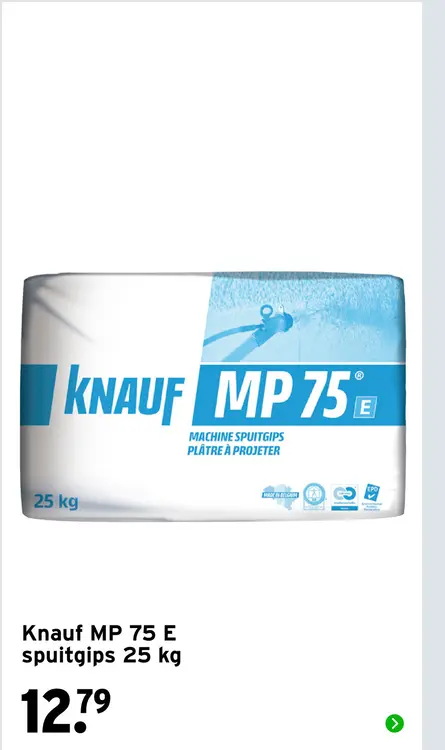 Aanbieding: MP 75 E spuitgips