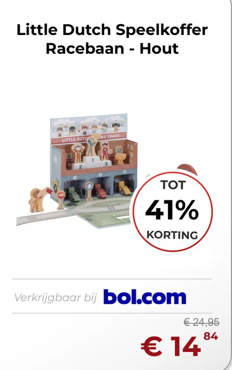 Aanbieding: Speelkoffer Racebaan