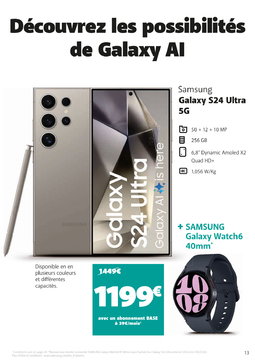 Offre: Galaxy S24 Ultra Galaxy Al