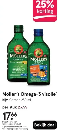 Aanbieding: Möller's Omega-3 visolie
