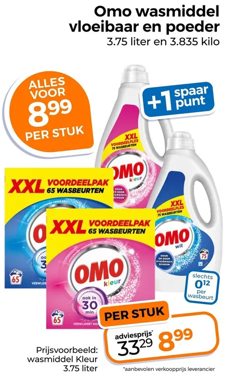 Aanbieding: Wasmiddel vloeibaar en poeder