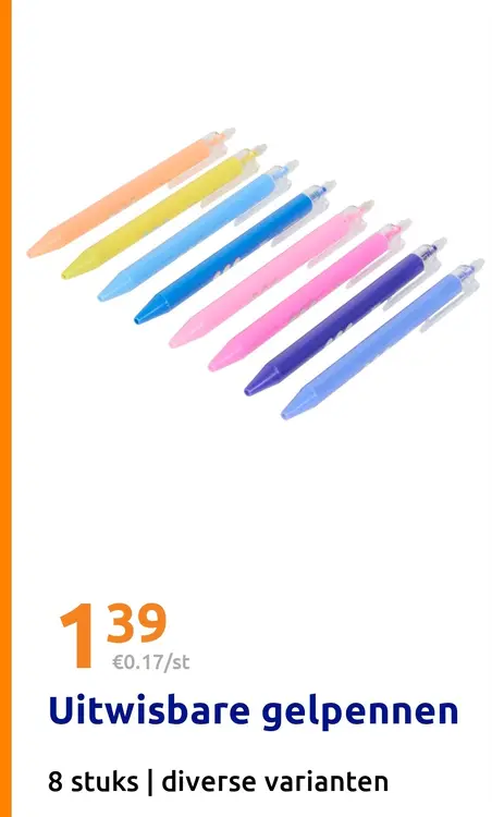 Aanbieding: Uitwisbare gelpennen