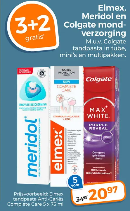 Aanbieding: Elmex, Meridol en colgate mondverzorging