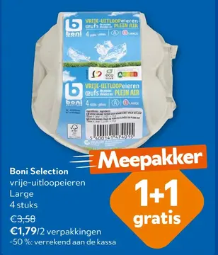 Aanbieding: Boni Selection vrije-uitloopeieren