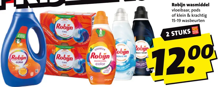 Aanbieding: Wasmiddel vloeibaar, pods of klein & krachtig