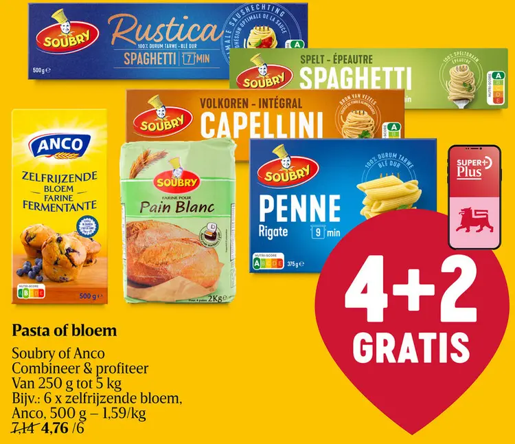 Promotie: Pasta of bloem