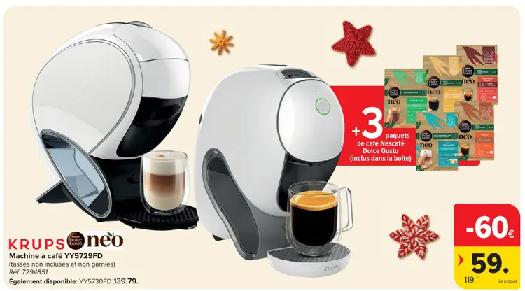 Offre: Machine à café YY5729FD