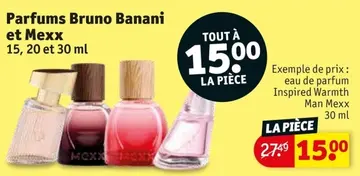 Offre: Parfums Bruno Banani et Mexx