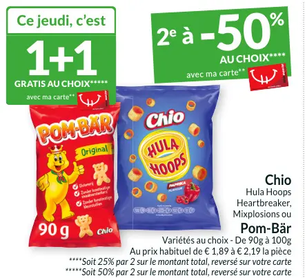Offre: Chio Hula Hoops Heartbreaker, Mixplosions 