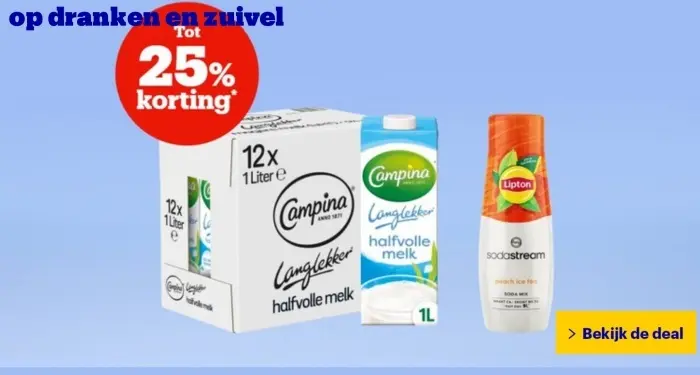 Aanbieding: Dranken en zuivel