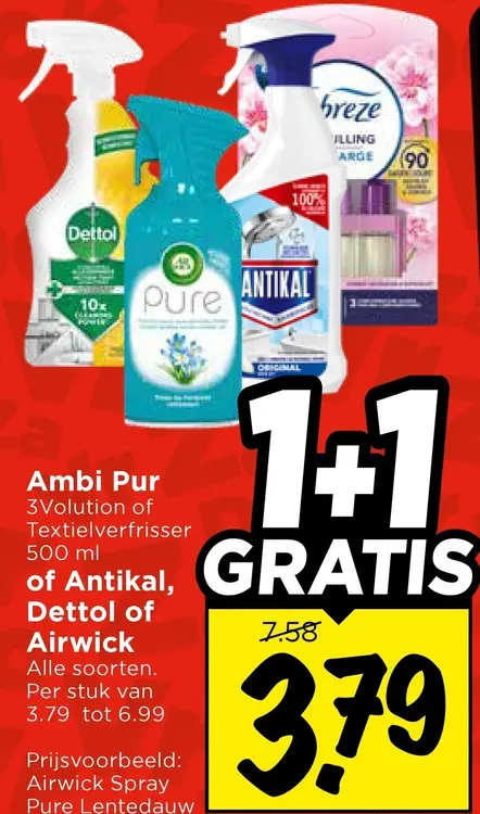 Aanbieding: Ambi Pur of Antikal, Dettol of Airwick