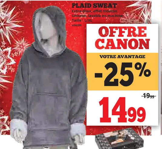 Offre: Plaid sweat