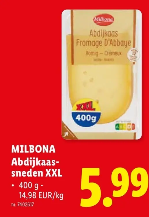 Promotie: Abdijkaas-sneden XXL