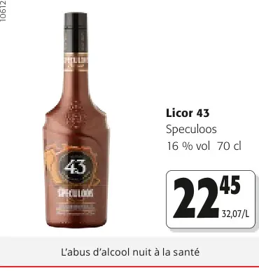Offre: Licor 43 Speculoos