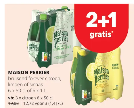 Promotie: bruisend forever citroen, limoen of sinaas