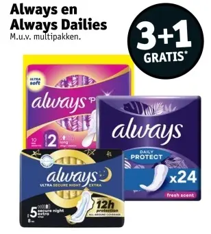 Promotie: Always en Always Dailies