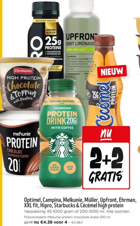 Promotie: Optimel, Campina, Melkunie, Müller, Upfront, 