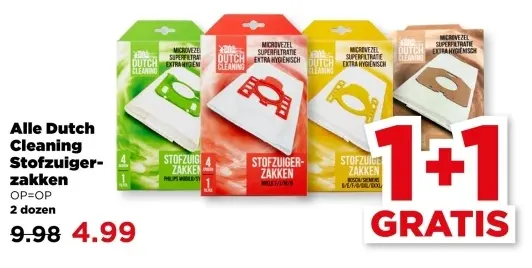 Alle Dutch Cleaning Stofzuigerzakken