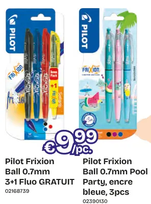 Offre: Pilot Frixion Ball 0.7mm