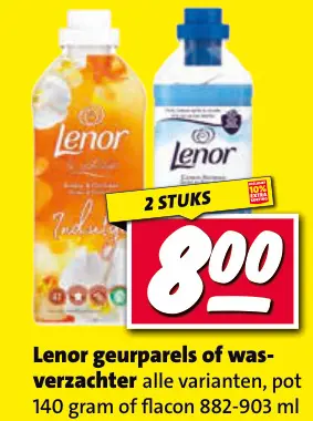 Aanbieding: Lenor geurparels of wasverzachter