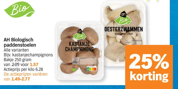 Promotie: Biologisch paddenstoelen