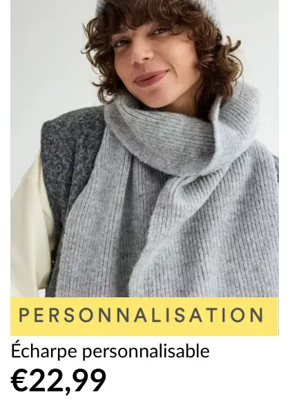 Offre: Écharpe personnalisable
