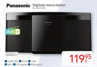 Promotie: Digitale micro-keten SC-HC212EG