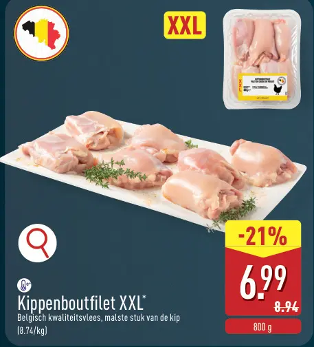 Promotie: Kippenboutfilet XXL