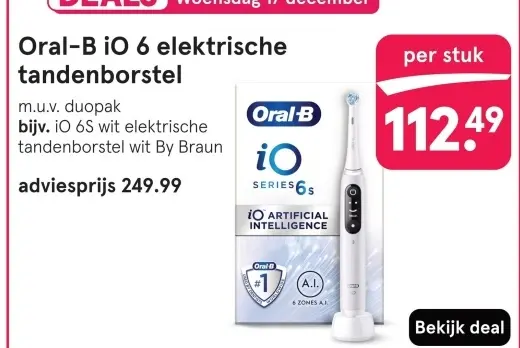 Aanbieding: Oral-B iO 6 elektrische tandenborstel