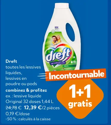 Offre: Dreft lessive liquide Original
