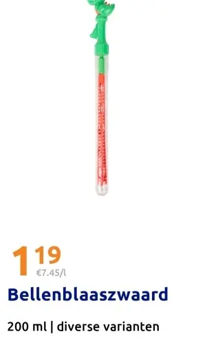 Aanbieding: Bellenblaaszwaard