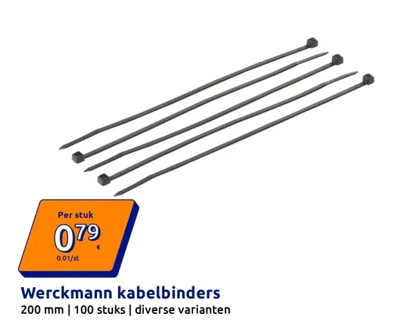 Promotie: kabelbinders