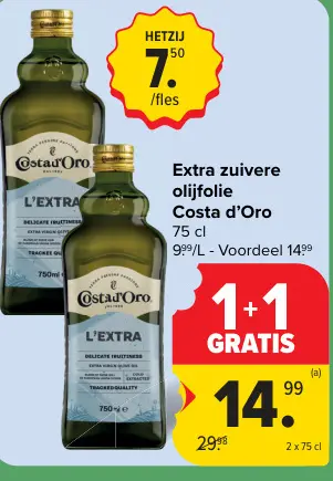 Promotie: Extra zuivere olijfolie