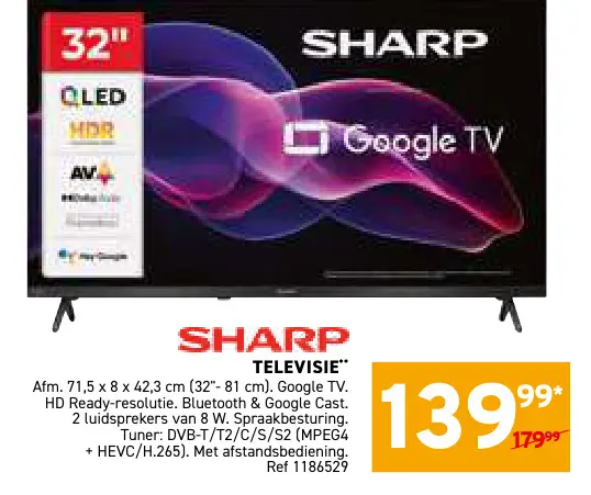 Promotie: Sharp televisie