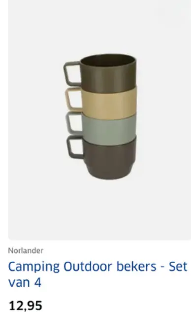 Aanbieding: Camping Outdoor bekers