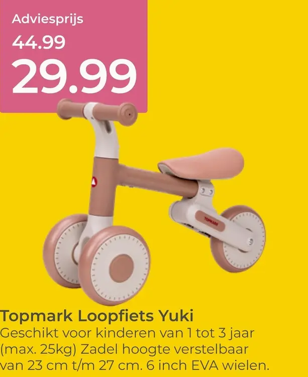 Aanbieding: Topmark Loopfiets Yuki