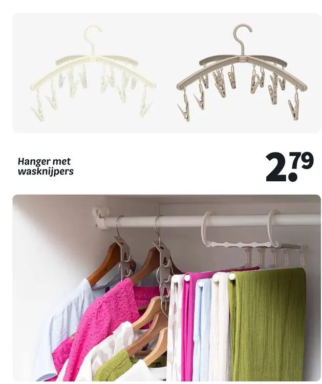 Promotie: Hanger met wasknijpers