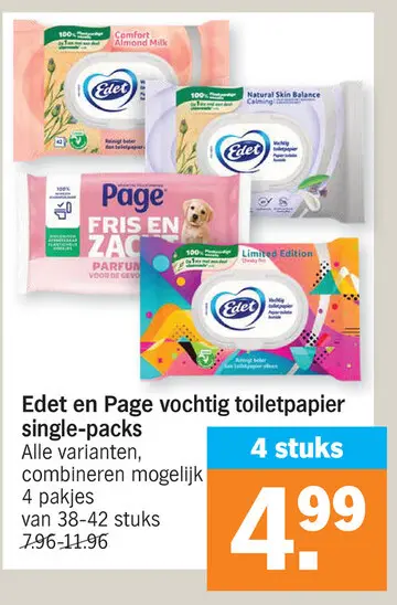 Offre: Vochtig toiletpapier single-packs